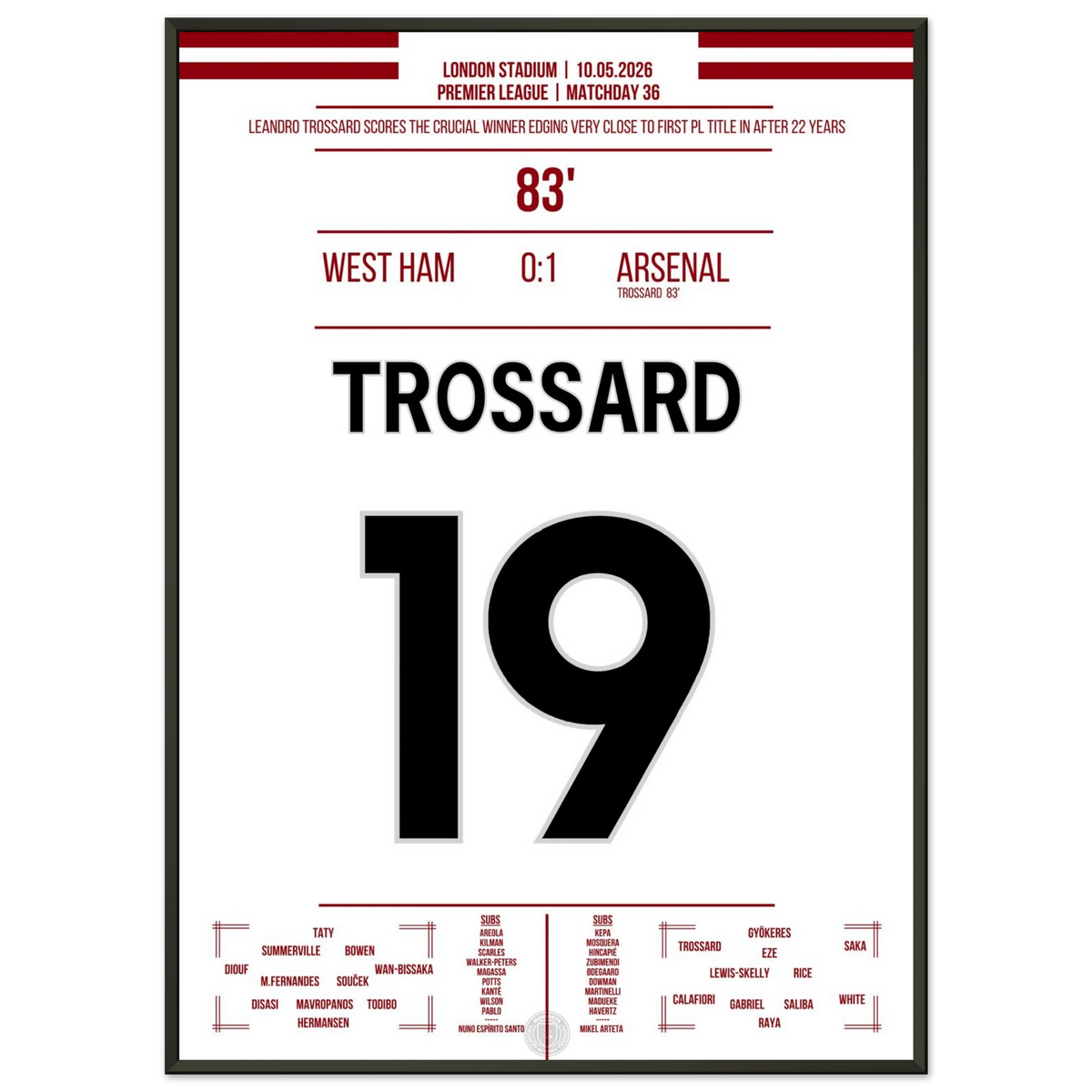 Le vainqueur tardif de Trossard à West Ham