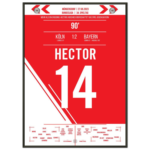 A Cologne chapter ends: Hector says goodbye – and all of Cologne stands still