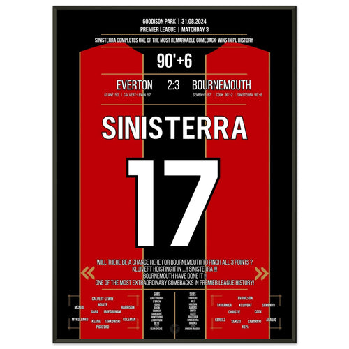 Sinisterra segna il gol vittoria in un epico ritorno per le Cherries
