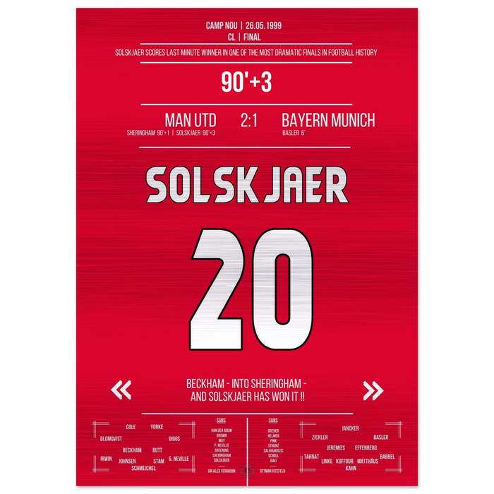 Solskjaer trifft im denkwürdigsten Comeback der Geschichte im Finale 1999 gegen Bayern – Metal Edition