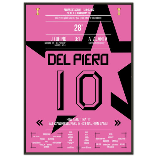 Le but d'adieu parfait de Del Piero contre Atalanta 2011/12