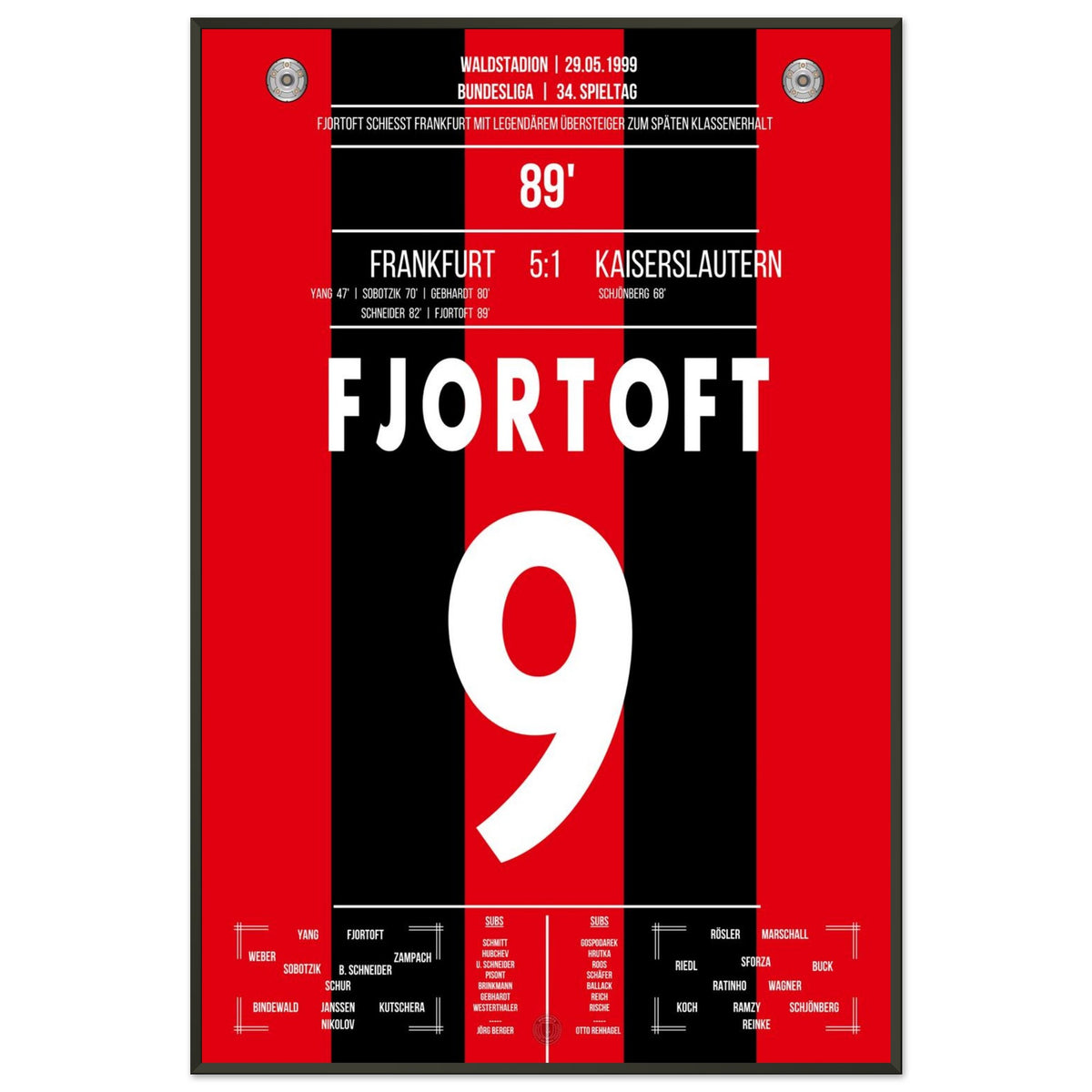 Fjörtoft's Goal for Survival 1999