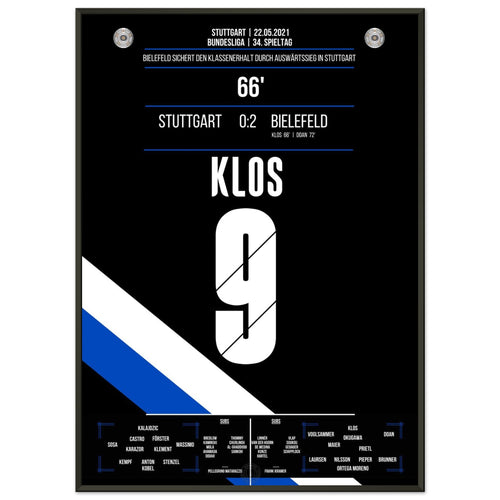 Bielefeld conquista la salvezza all'ultima giornata a Stoccarda nel 2021.