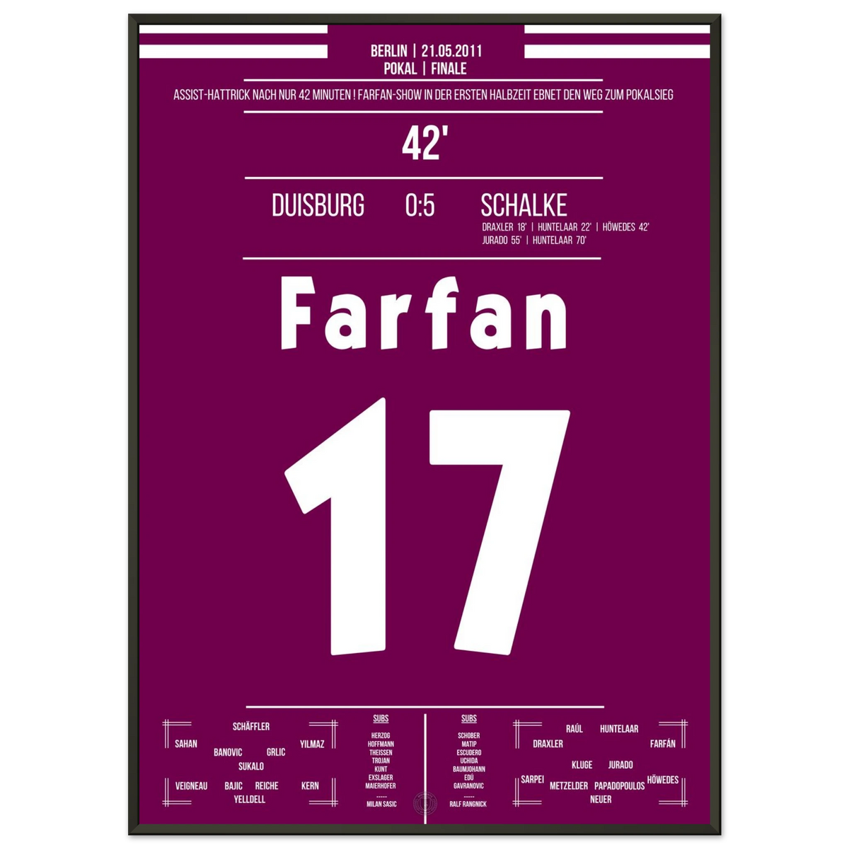 Farfan Assist-Show im Pokalfinale 2011