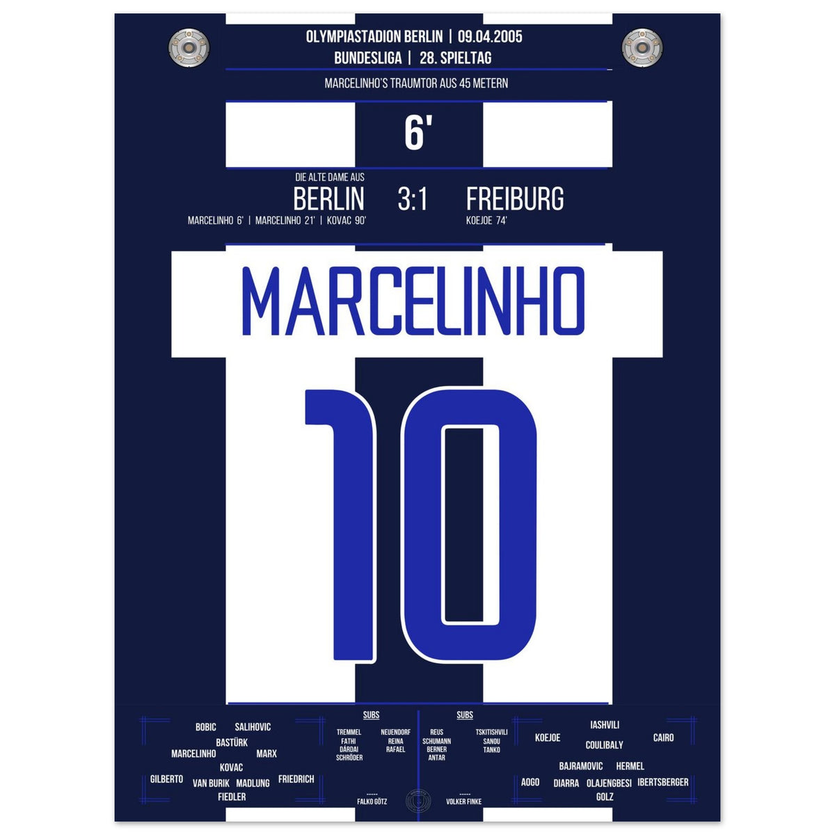 Le but de rêve de Marcelinho depuis 45 mètres contre Fribourg