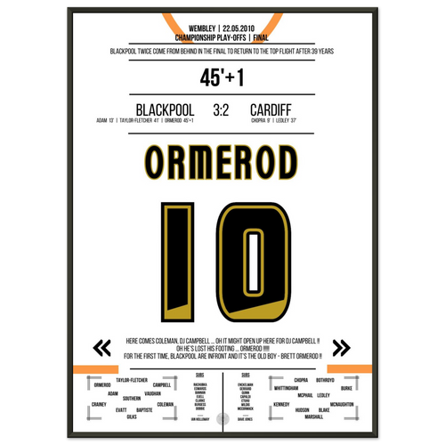 Ormerod goal and Blackpool celebrate promotion to the Premier League