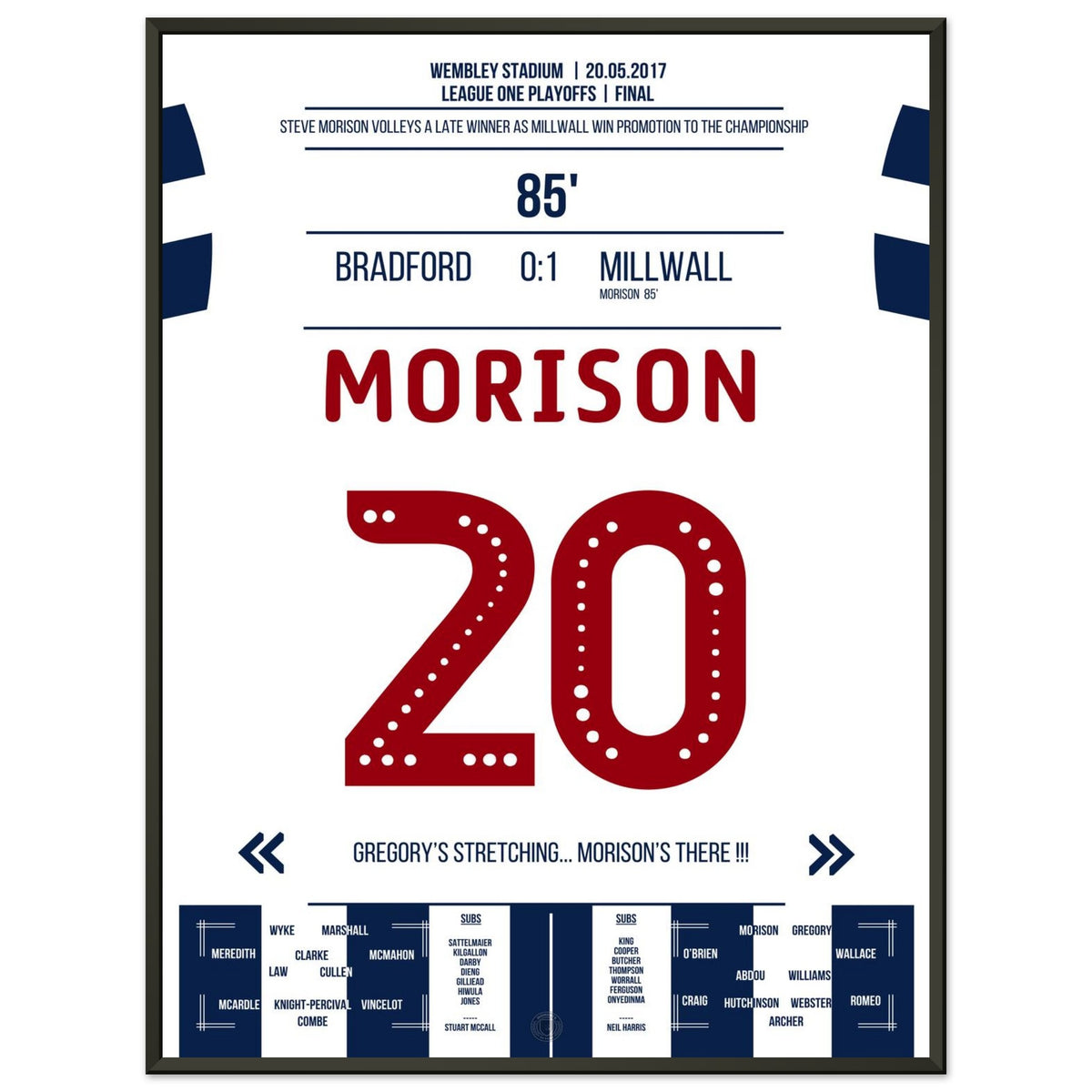 Le but gagnant tardif de Morison lui a assuré une promotion