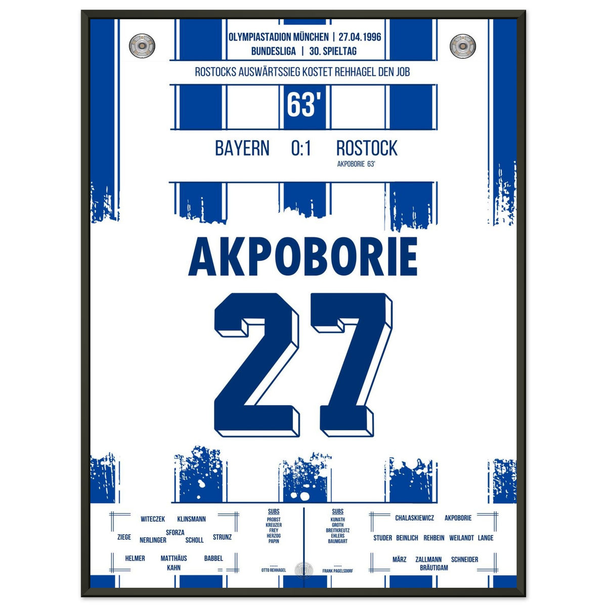 Rostock's Sieg bei den Bayern in der Wiederaufstiegssaison 1995/96