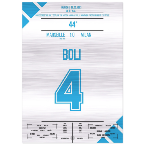 Il gol di testa di Boli decide la prima finale di CL del 1993 – Metal Edition