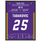 Hattrick von Tabakovic im 340. Wiener Derby 45x60-cm-18x24-Schwarzer-Aluminiumrahmen