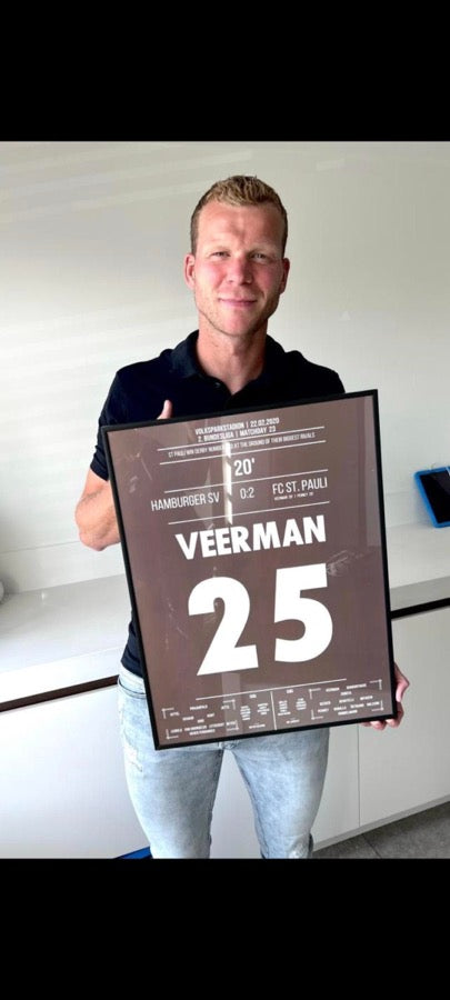 Happy Moments Of Fame customer with their poster